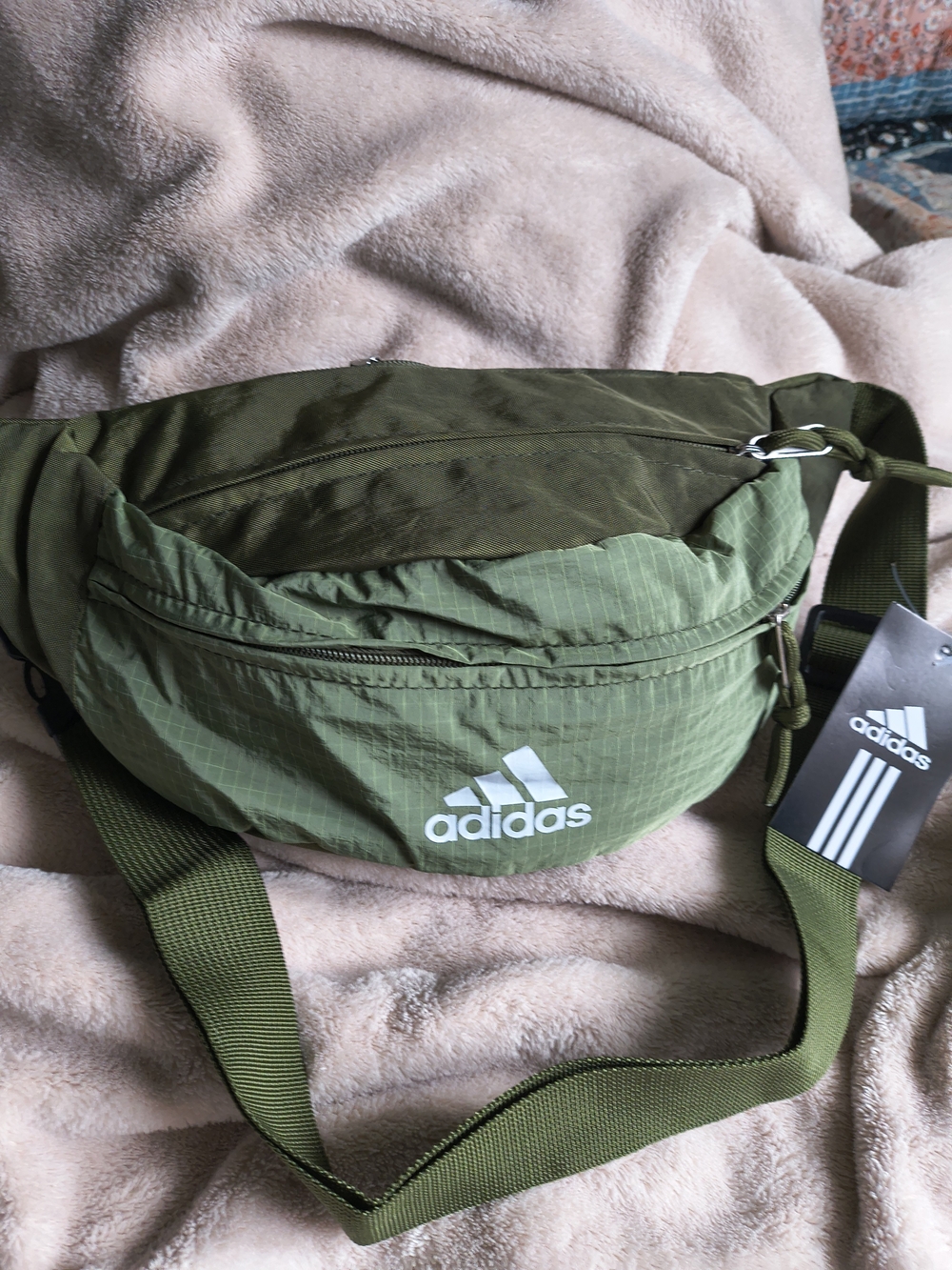 adidas Olive Green Waist Pack / Crossbody Bag